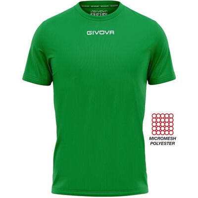Givova, Herren, Sportshirt, Ein Fussballtrikot (XS), Grün, XS Givova, Herren, Sportshirt, Ein Fussballtrikot (XS), Grün, XS