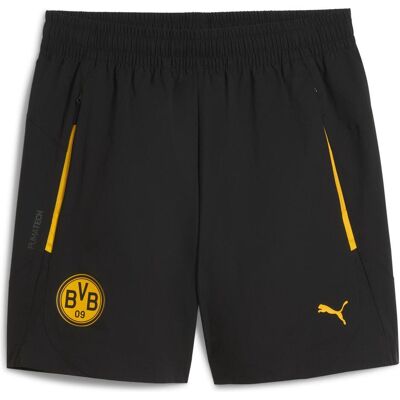 Herren, Sporthose, BVB PUMATECH Relaxed Woven Shorts (XL), Gelb, Grau Herren, Sporthose, BVB PUMATECH Relaxed Woven Shorts (XL), Gelb, Grau