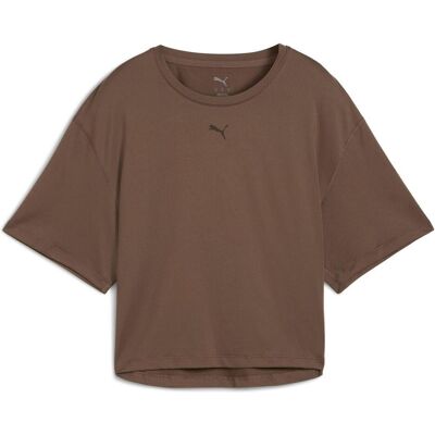 Puma Damen, Sportshirt, W Cloudspun Relaxed Tee (XS), Braun, XS Puma Damen, Sportshirt, W Cloudspun Relaxed Tee (XS), Braun, XS