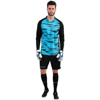 Givova, Herren, Sportshirt, Difesa Torwarttrikot (XXS), Blau, Schwarz, Türkis, XXS Givova, Herren, Sportshirt, Difesa Torwarttrikot (XXS), Blau, Schwarz, Türkis, XXS