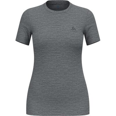 Odlo, Damen, Funktionsshirt, MERINO 160 BL TOP Damen T-Shirt kurzarm Rundhals (XS), Grau, XS Odlo, Damen, Funktionsshirt, MERINO 160 BL TOP Damen T-Shirt kurzarm Rundhals (XS), Grau, XS