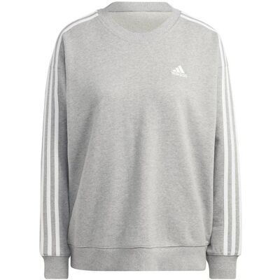 Adidas Damen, Pullover, Essentials 3-Streifen-Sweatshirt, Grau, (L, XL) Adidas Damen, Pullover, Essentials 3-Streifen-Sweatshirt, Grau, (L, XL)
