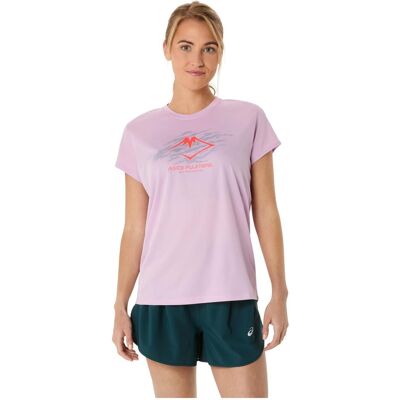 ASICS Damen T-Shirt FUJITRAIL LOGO SS TOP - L - Lila ASICS Damen T-Shirt FUJITRAIL LOGO SS TOP - L - Lila