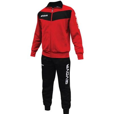 Givova, Herren, Trainingsjacken, Tuta Visa Trainingsanzug (XXL), Mehrfarbig, Rot, XXL Givova, Herren, Trainingsjacken, Tuta Visa Trainingsanzug (XXL), Mehrfarbig, Rot, XXL