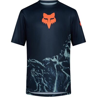 Fox, Jungen, Velotrikot, Yth Ranger Ss Jrsy Img Print (S), Blau, Türkis, S Fox, Jungen, Velotrikot, Yth Ranger Ss Jrsy Img Print (S), Blau, Türkis, S