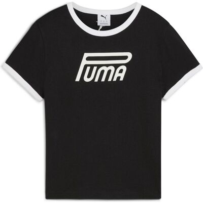 Puma Damen, Sportshirt, FUTURE..ARCHIVE Graphic Slim Tee (M), Schwarz, M Puma Damen, Sportshirt, FUTURE..ARCHIVE Graphic Slim Tee (M), Schwarz, M