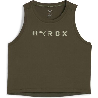 Puma Damen, Sportshirt, W x Hyrox Cloudspun Thermoadapt Crop Tank (XL), Grün, XL Puma Damen, Sportshirt, W x Hyrox Cloudspun Thermoadapt Crop Tank (XL), Grün, XL