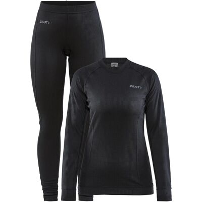 Craft, Damen, Funktionsshirt, Core Dry Baselayer Set Damen (M), Schwarz, M Craft, Damen, Funktionsshirt, Core Dry Baselayer Set Damen (M), Schwarz, M