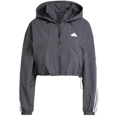 Adidas Damen, Laufjacke, 3S WND Jacke (M), Grau, Silber, M Adidas Damen, Laufjacke, 3S WND Jacke (M), Grau, Silber, M