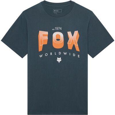 Fox, Herren, Sportshirt, Block 195 Orig Ss Tee (M), Blau, M Fox, Herren, Sportshirt, Block 195 Orig Ss Tee (M), Blau, M
