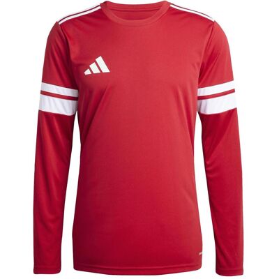 Adidas Squadra25 Rotes Kurzarm-Fußballtrikot - T-Shirt Adidas Squadra25 Rotes Kurzarm-Fußballtrikot - T-Shirt