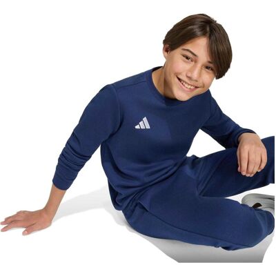 Adidas Jungen, Sportshirt, Entrada Sweatshirt für Kinder, marineblau (140), Blau, 140 Adidas Jungen, Sportshirt, Entrada Sweatshirt für Kinder, marineblau (140), Blau, 140