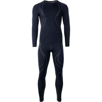 Hi-Tec, Herren, Funktionsunterhose, Komplet bielizny męskiej Ikar Set Black/grey r. L (L), Grau, Blau, Schwarz, L Hi-Tec, Herren, Funktionsunterhose, Komplet bielizny męskiej Ikar Set Black/grey r. L (L), Grau, Blau, Schwarz, L