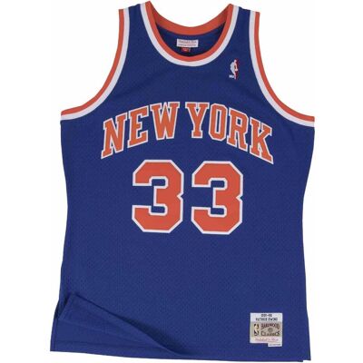 Mitchell & Ness, Herren, Sportshirt, Swingman Jersey New York Knicks 199192 Patrick Ewing (M), Blau, M Mitchell & Ness, Herren, Sportshirt, Swingman Jersey New York Knicks 199192 Patrick Ewing (M), Blau, M