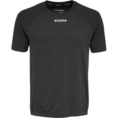 CCM, Herren, Sportshirt, TSS3TA Herren Kurzarm-Trainings-T-Shirt Schwarz XL (XL), Schwarz, XL CCM, Herren, Sportshirt, TSS3TA Herren Kurzarm-Trainings-T-Shirt Schwarz XL (XL), Schwarz, XL