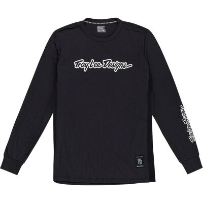 Troy Lee Designs, Herren, Velotrikot, Skyline LS Ride Tee, Signature, black, M (M), Schwarz, M Troy Lee Designs, Herren, Velotrikot, Skyline LS Ride Tee, Signature, black, M (M), Schwarz, M