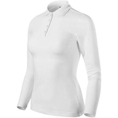 Malfini, Damen, Funktionsshirt, Pique Polo LS W MLI-23100 Polo Shirt (XL), Weiss, XL Malfini, Damen, Funktionsshirt, Pique Polo LS W MLI-23100 Polo Shirt (XL), Weiss, XL
