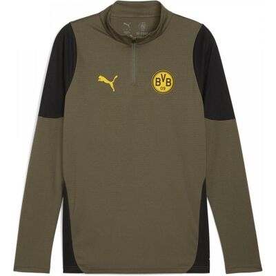 Puma Herren, Fussballtrikot, BVB Training 1/4 Zip Top (L), Grün, Schwarz, L Puma Herren, Fussballtrikot, BVB Training 1/4 Zip Top (L), Grün, Schwarz, L