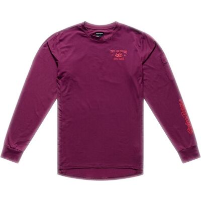 Troy Lee Designs, Herren, Velotrikot, Ruckus Ride LS Tee, Lockdown, sangria, M (M), Violett, M Troy Lee Designs, Herren, Velotrikot, Ruckus Ride LS Tee, Lockdown, sangria, M (M), Violett, M