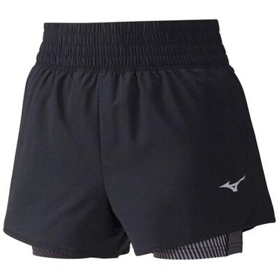 Mizuno, Damen, Sporthose, Damen 4.5 2in1 Shorts (XL), Mehrfarbig Mizuno, Damen, Sporthose, Damen 4.5 2in1 Shorts (XL), Mehrfarbig