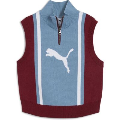 Puma Damen, Sportshirt, FUTURE..ARCHIVE Half-Zip Knitted Tank (XS), Rot, XS Puma Damen, Sportshirt, FUTURE..ARCHIVE Half-Zip Knitted Tank (XS), Rot, XS