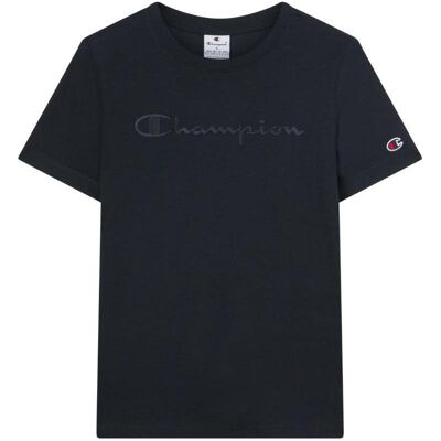 Champion, Damen, Sportshirt, schwarzes Damen-T-Shirt (XL), Schwarz, XL Champion, Damen, Sportshirt, schwarzes Damen-T-Shirt (XL), Schwarz, XL