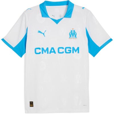 Puma Herren, Fussballtrikot, OM Home Jersey Replica (M), Blau, Weiss, M Puma Herren, Fussballtrikot, OM Home Jersey Replica (M), Blau, Weiss, M