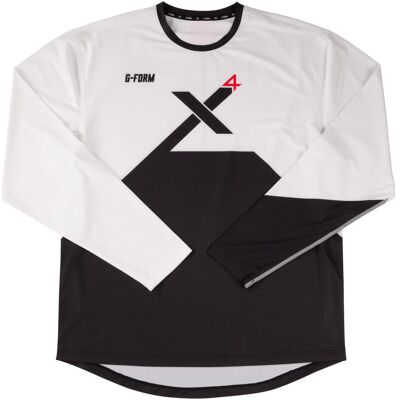 G-Form, Unisex, Velotrikot, Pro-X4 LS Bike Jersey (XL), Schwarz, Weiss, XL G-Form, Unisex, Velotrikot, Pro-X4 LS Bike Jersey (XL), Schwarz, Weiss, XL