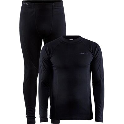 Craft, Herren, Funktionsshirt, Core Warm Baselayer Set Herren (XL), Schwarz, XL Craft, Herren, Funktionsshirt, Core Warm Baselayer Set Herren (XL), Schwarz, XL