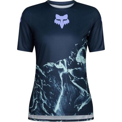 Fox, Damen, Velotrikot, W Ranger Ss Jersey Img Print (M), Blau, M Fox, Damen, Velotrikot, W Ranger Ss Jersey Img Print (M), Blau, M