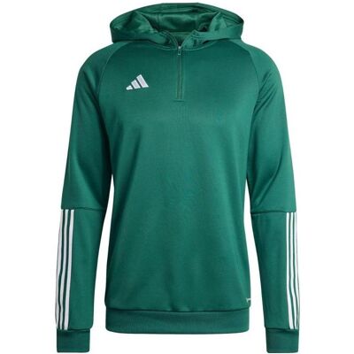 Adidas Herren, Pullover, Tiro 23 1/4 Zip Kapuzenpullover Herren, Grün, (S) Adidas Herren, Pullover, Tiro 23 1/4 Zip Kapuzenpullover Herren, Grün, (S)