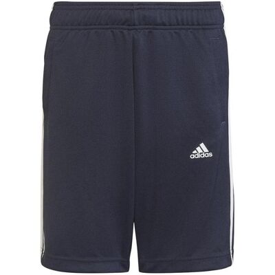 Adidas Jungen, Sporthose, Designed 2 Move 3-Streifen Shorts Jr (140), Blau Adidas Jungen, Sporthose, Designed 2 Move 3-Streifen Shorts Jr (140), Blau