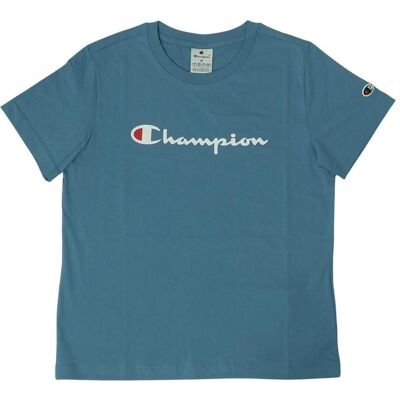 Champion, Damen, Sportshirt, Koszulka damska SS Tee niebieska 117534 BS099 S (S), Blau, S Champion, Damen, Sportshirt, Koszulka damska SS Tee niebieska 117534 BS099 S (S), Blau, S