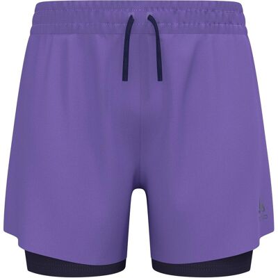 Odlo, Herren, Langlaufhose, Zeroweight 5 Inch 2-in-1 (XXL), Violett Odlo, Herren, Langlaufhose, Zeroweight 5 Inch 2-in-1 (XXL), Violett