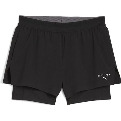 Puma Damen, Sporthose, W x HYROX 2IN1 SHORT (XL), Schwarz Puma Damen, Sporthose, W x HYROX 2IN1 SHORT (XL), Schwarz