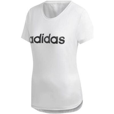 Adidas Damen, Sportshirt, Design 2 Move Logo Tee DU2080 - 2XS (XXS), Weiss, XXS Adidas Damen, Sportshirt, Design 2 Move Logo Tee DU2080 - 2XS (XXS), Weiss, XXS