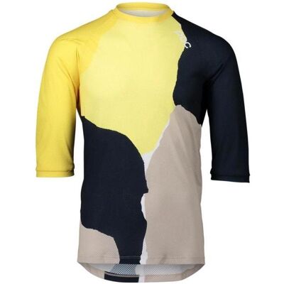 Poc, Herren, Velotrikot, MTB Pure 3/4 Trikot Splashes Multi Sulfur Yellow (M), Gelb, M Poc, Herren, Velotrikot, MTB Pure 3/4 Trikot Splashes Multi Sulfur Yellow (M), Gelb, M