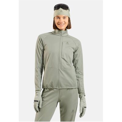 Odlo, Damen, Langlaufjacke, Winddichte Zeroweight Elite Langlaufjacke (M), Grau, M Odlo, Damen, Langlaufjacke, Winddichte Zeroweight Elite Langlaufjacke (M), Grau, M