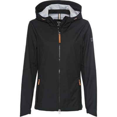 Camel Active, Damen, Outdoorjacken, Softshell Jacke aus recyceltem Polyester (36), Schwarz, 36 Camel Active, Damen, Outdoorjacken, Softshell Jacke aus recyceltem Polyester (36), Schwarz, 36