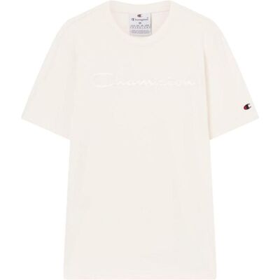 Champion, Herren, Sportshirt, cremefarbenes Herren-T-Shirt (L), Weiss, Beige, L Champion, Herren, Sportshirt, cremefarbenes Herren-T-Shirt (L), Weiss, Beige, L