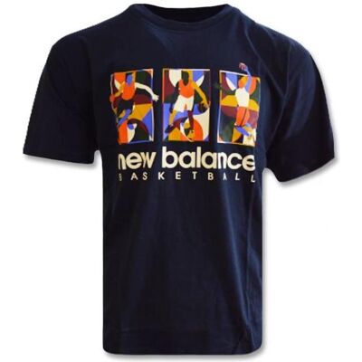 New Balance, Herren, Sportshirt, Hoops Classics T-shirt - MT23587 ECL (XL), Blau, XL New Balance, Herren, Sportshirt, Hoops Classics T-shirt - MT23587 ECL (XL), Blau, XL
