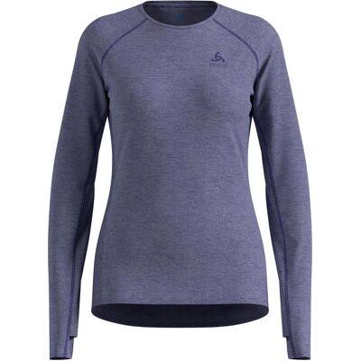 Odlo, Damen, Funktionsshirt, X-Alp Crew Neck PW 115 Langarm (S), Blau, Mehrfarbig, S Odlo, Damen, Funktionsshirt, X-Alp Crew Neck PW 115 Langarm (S), Blau, Mehrfarbig, S