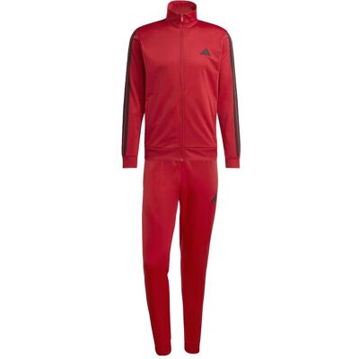 Adidas Herren, Trainingsjacken, 3 Stripes Tracksuit Set (S), Rot, S Adidas Herren, Trainingsjacken, 3 Stripes Tracksuit Set (S), Rot, S