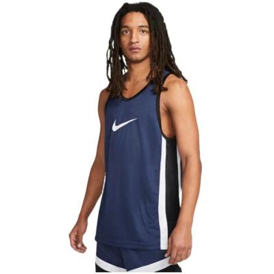 Nike, Herren, Sportshirt, Icon Dri-FIT Basketball Jersey Navy Blue - DV9967-410 (XL), Blau, XL Nike, Herren, Sportshirt, Icon Dri-FIT Basketball Jersey Navy Blue - DV9967-410 (XL), Blau, XL