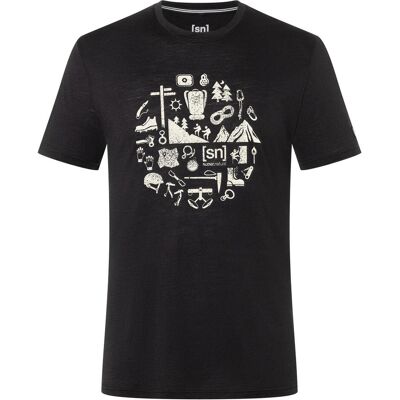 Super Natural, Herren, Funktionsshirt, Herren T-Shirt Well Equipped Tee Kurzarm Schwarz (XXL), Schwarz, XXL Super Natural, Herren, Funktionsshirt, Herren T-Shirt Well Equipped Tee Kurzarm Schwarz (XXL), Schwarz, XXL