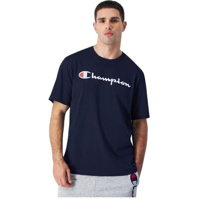 Champion, Herren, Sportshirt, Koszulka męska SS Tee granatowa 220256 BS501 XL (XL), Blau, XL Champion, Herren, Sportshirt, Koszulka męska SS Tee granatowa 220256 BS501 XL (XL), Blau, XL
