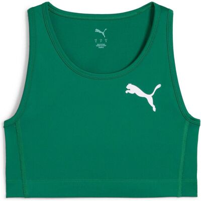 Puma Damen, Sportshirt, W Cross The Line Crop Top 3.0 (M), Grün, M Puma Damen, Sportshirt, W Cross The Line Crop Top 3.0 (M), Grün, M