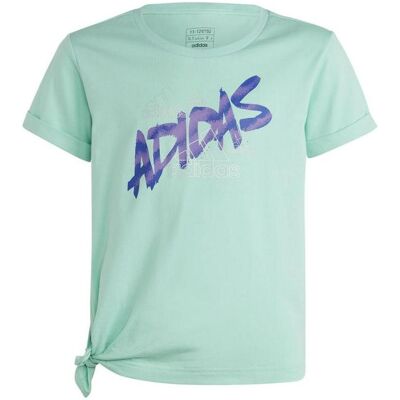 adidas Kinder Dance Knoten T-Shirt - Grün - Freizeit adidas Kinder Dance Knoten T-Shirt - Grün - Freizeit