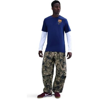 Nike, Herren, Sportshirt, FC Barcelona Crest Tee Herren T-Shirt (L), Blau, L Nike, Herren, Sportshirt, FC Barcelona Crest Tee Herren T-Shirt (L), Blau, L