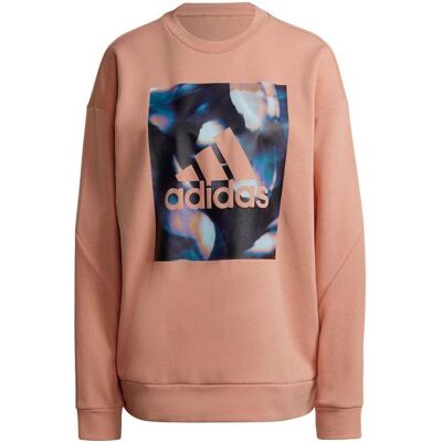 Adidas Damen, Pullover, Youforyou Sweatshirt, Orange, Pink, (XS) Adidas Damen, Pullover, Youforyou Sweatshirt, Orange, Pink, (XS)